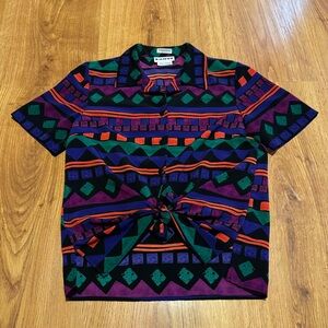 Vintage Joan Leslie Geometric Shirt